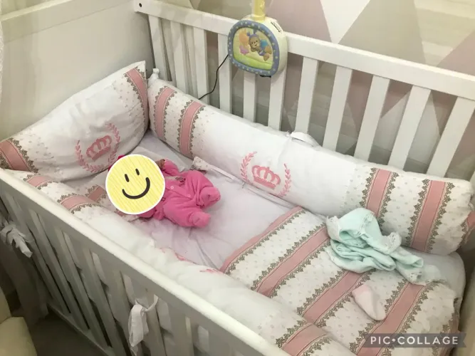 Kit berço para bebê menina