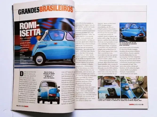 Revista Quatro Rodas - História da Romi Isetta