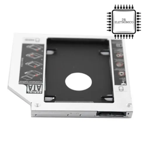 Adaptador Caddy Dvd Para Segundo HD Ou Ssd 2.5 Sata 12.7mm