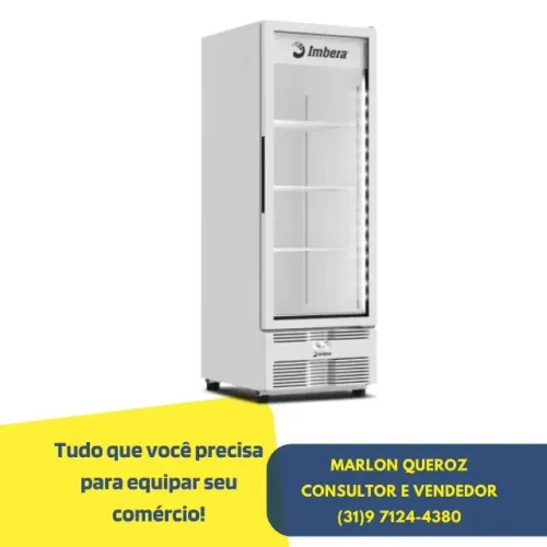 Freezer Imbera Vertical Porta de Vidro 220v Novo