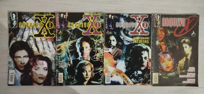 HQ Quadrinhos Arquivo X (coleção completa em 4 edições)