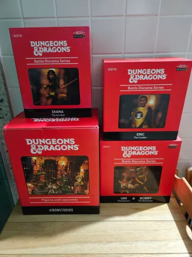 4 caixas Dungeons & Dragons Battle Diorama Series 