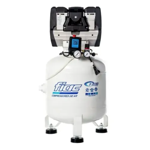 Compressor Odonto Fiac F Zero XS45V 10pcm 45L 120psi  220V - Isento de Óleo-Pressure