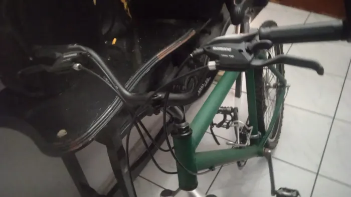 BIKE NOVA QUADRO ALUMÍNIO MARCHA VERDE QUARTEL GUIDÃO BARENDE CALOI