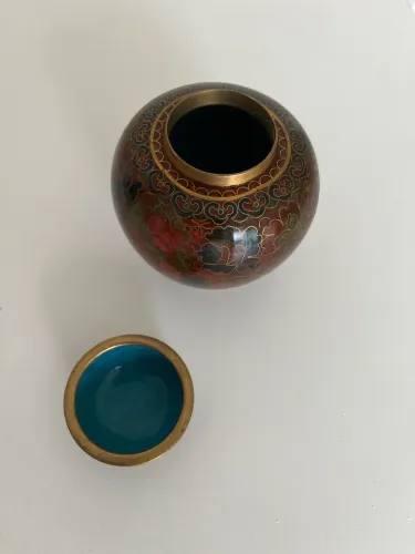 Potiche chines em cloisonne