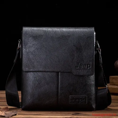 Bolsa Transversal Unissex Jeep importada/Original/100% Couro/Shoulder Bag