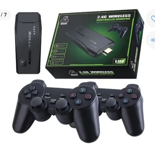 Game stick semi novo só um controle o outro veio com defeito no fio tá pagando direitinho 