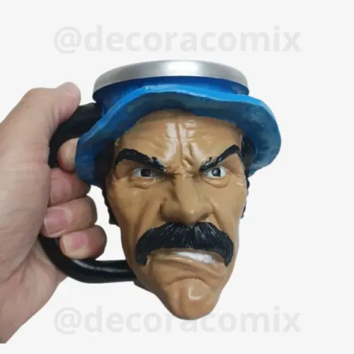 Caneca Personalizada 3d Resina Seu Madruga