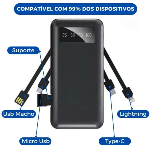Carregador Portátil potente 20.000mah