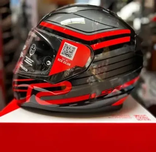 Capacete LS2 FF353 Rapid Circuit Preto e Vermelho - 58