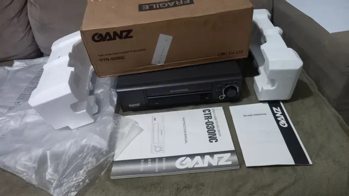 Vídeo Cassete gravado  GANZ CTR-030NC na caixa 