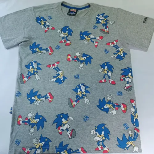 Camiseta Sonic Manga Curta Infantil