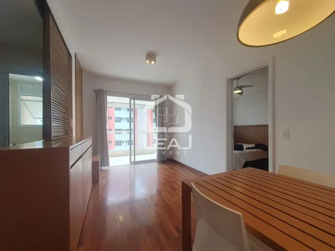 Apartamento semi mobiliado para locação, 47m², Cidade Monções, R$ 5.839,00 (Pacote) - São 