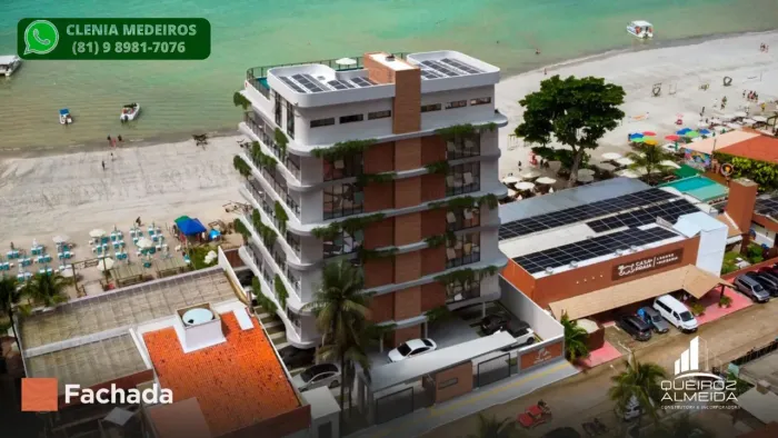 FLATS NA PRAIA DE MARAGOGI 34M² 1 QUARTO VISTA MAR