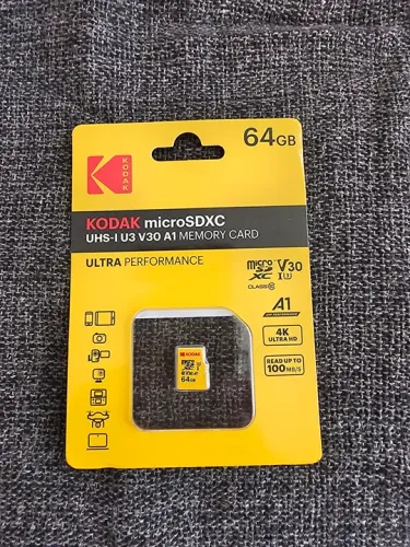 Cartão de Memória Kodak microSDXC 64GB UHS-I U3 V30 A1