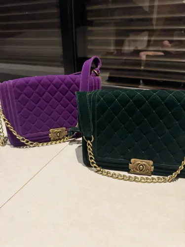 bolsas chanel boy veludo