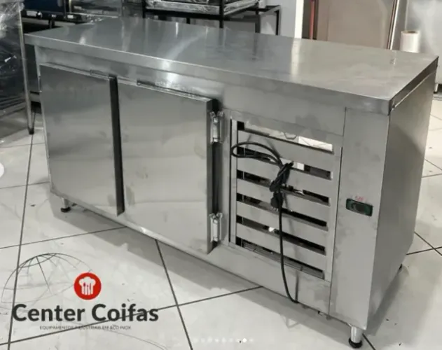 BALCAO REFRIGERADO EM AÇO INOX 150X60X90