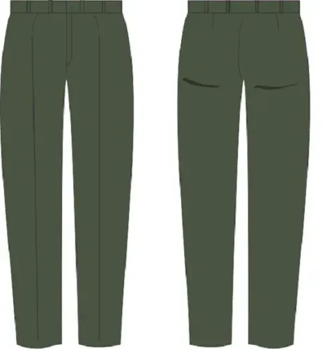 Calça Social Feminina Verde-Oliva