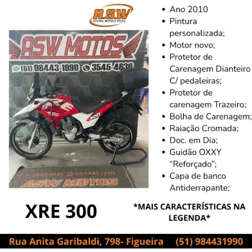 XRE 300 CC ANO 2010