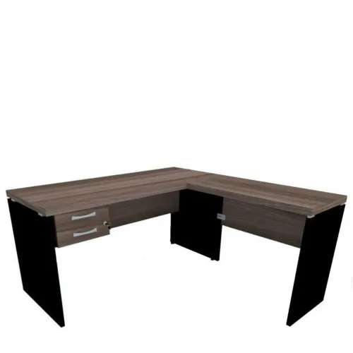 Mesa de Escritório em L com Gavetas / Nova