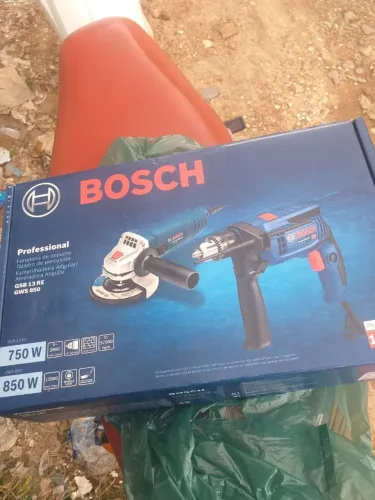 Kit Bosch GSB 13 RE e GWS 850 - Profissional