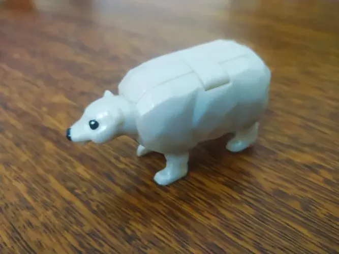 Boneco Urso Polar Rock Animal Recreio