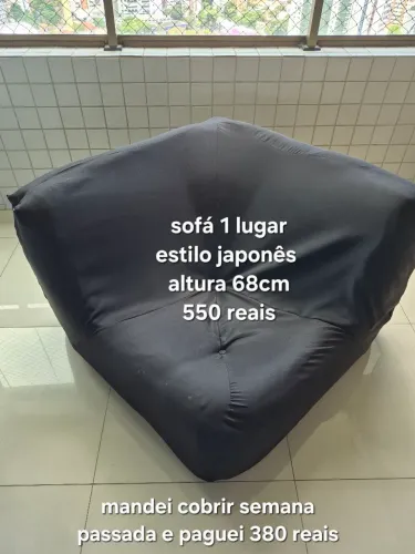 Sofá individual estilo japonês 