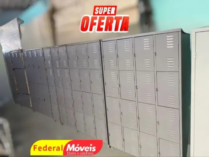 Armário Roupeiro de Aço - 16 Portas | Ideal para Academia, Vestiário ou Escritório - NOVO!