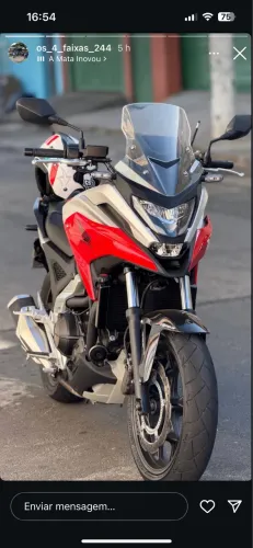 Nc 750x 2021 toda 2023 moto muito nova