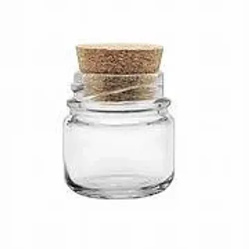 20 Potes 40ml Vidro Redondo P/Papinha 38mm Com Rolha