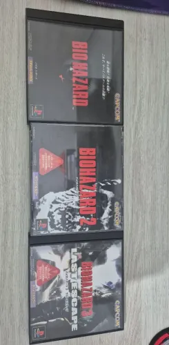 Resident Evil 1, 2 e 3 (Biohazard) PS1 ORIGINAIS