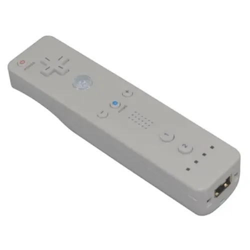Controle remoto compatível c/ Nintendo® Wii e Wii U, c/ Motion Plus integrado (cor branca)