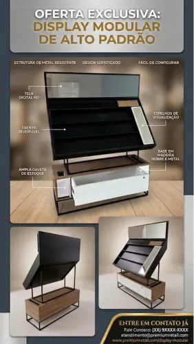 Móvel para perfumaria e maquiagem