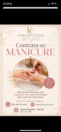 Vagas para Nail design e manicure