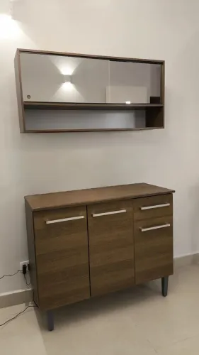 Módulo armário cozinha suspenso + bancada