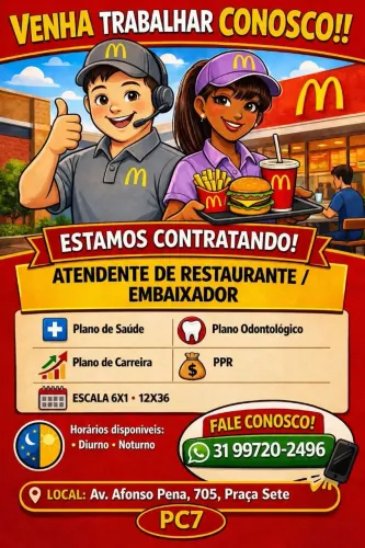 Vagas de Emprego Centro de BH.