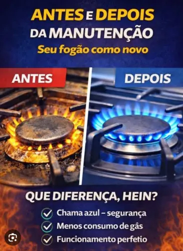 TRABALHO COM MANUTENÇÃO DE FOGÕES EM GERAL?