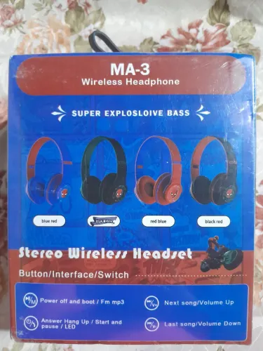 Fone de ouvido Bluetooth SPIDER MAN