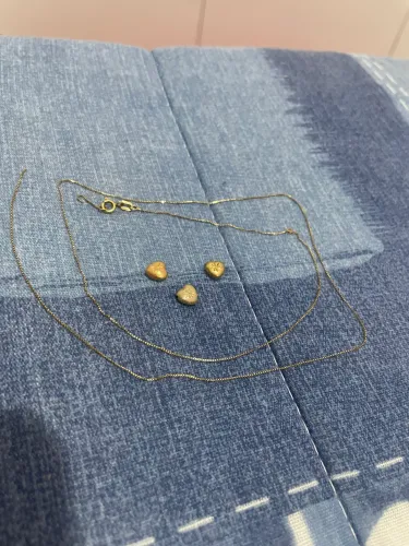 Vendo cordão 3 corações ouro18k