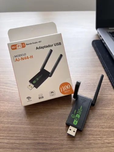 Adaptador Wi-Fi + Bluetooth dual band SUPER RÁPIDO 