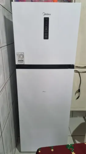 Geladeira Seminova Midea Frost Free Duplex - Branco 347L