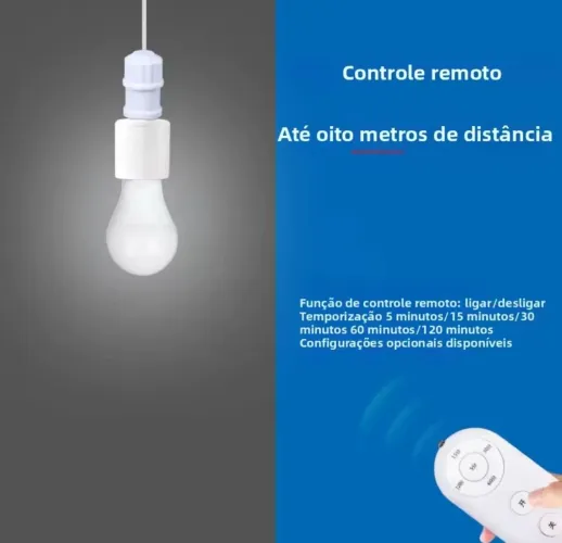 Soquete para luminária com controle remoto