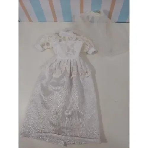 Vestido Boneca Noiva anos 80/90