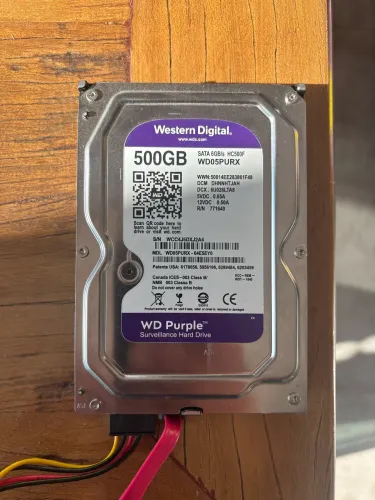 Hd 500gb WD Purple SATA/64MB CACHE WD05PURX