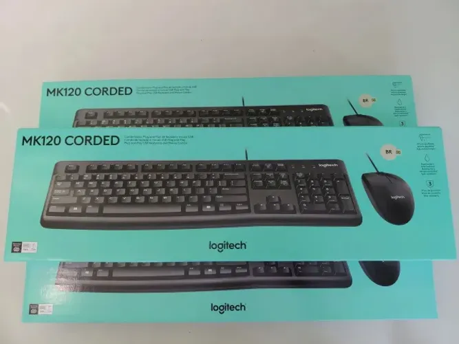 Kit teclado e Mouse MK120 CORDED LOGITECH