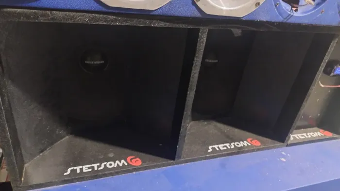 2 médios de 12 na caixa 900w 4 homs