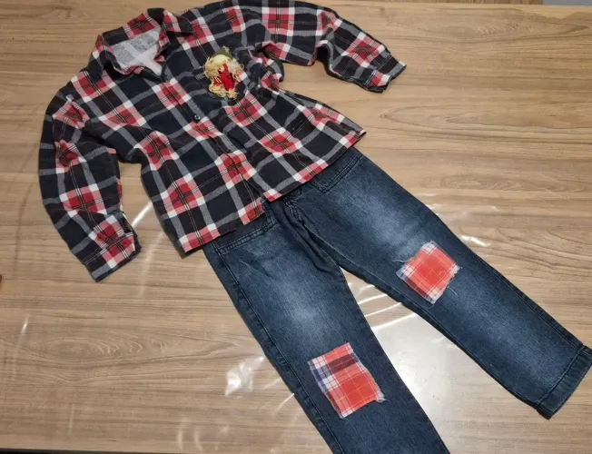 Roupa caipira junina menino tamanho 6