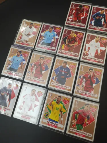 Neymar Bronze + 13 Figurinhas Extra ORIGINAL (Copa 2022)