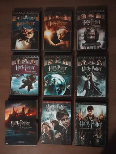 DVDs da saga harry potter