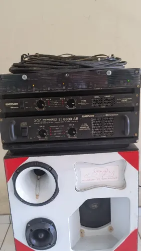 CAIXA DE SOM BOB - AMPLIFICADORES WATTSON - POTENTE PARA FESTAS